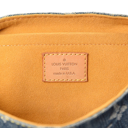 Louis Vuitton Monogram Denim Mini Pleaty Blue 6 of 12