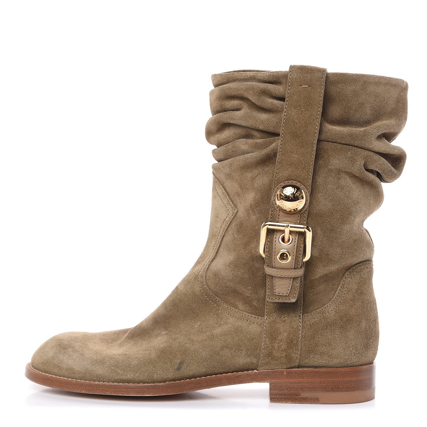 Suede Safari Boots 36 Green