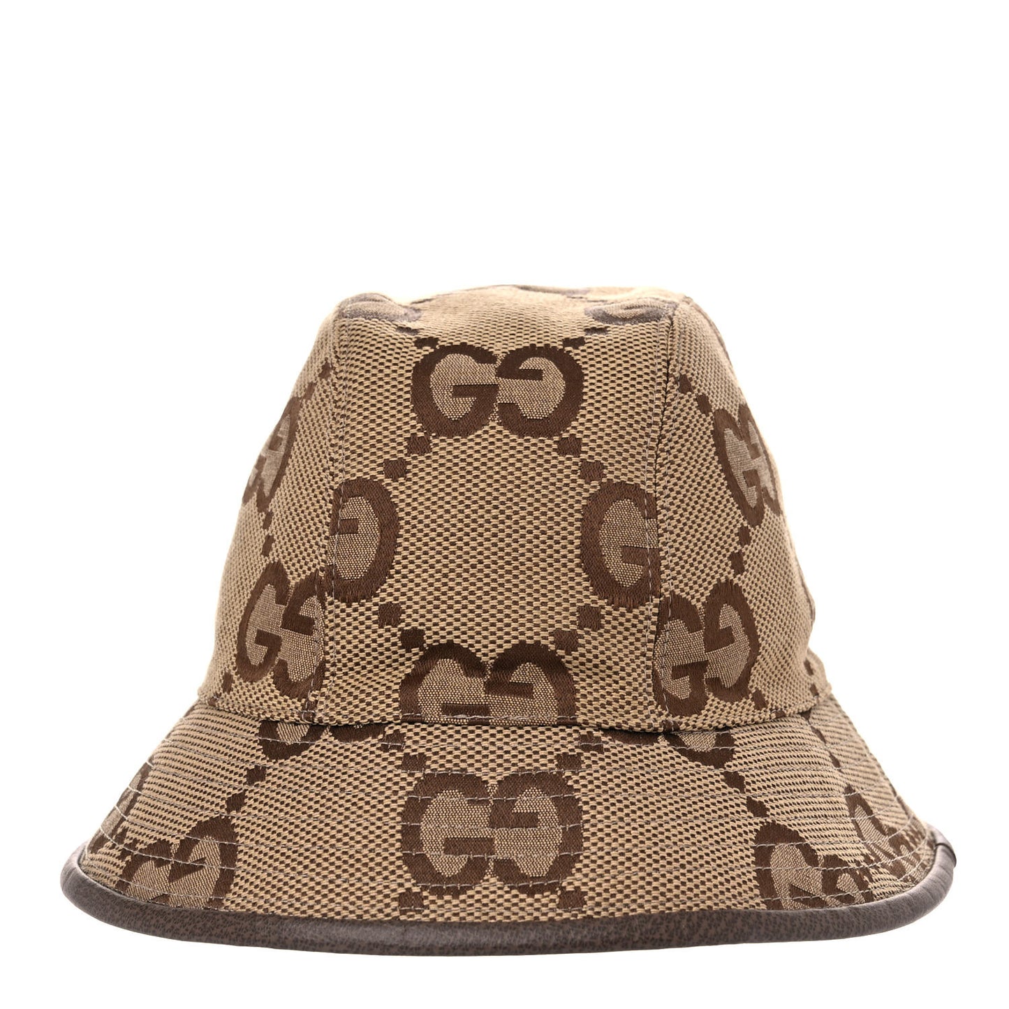 Monogram Jumbo GG Bucket Hat S Camel Ebony New Acero