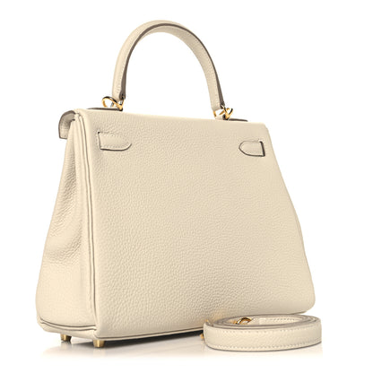Hermes Togo Kelly Retourne 25 Craie 3 of 13