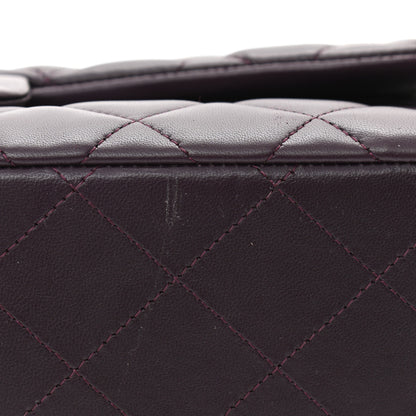 Chanel Lambskin Quilted Jumbo Double Flap Purple 11 of 12