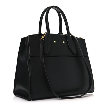 Louis Vuitton Taurillon City Steamer PM Black 3 of 12