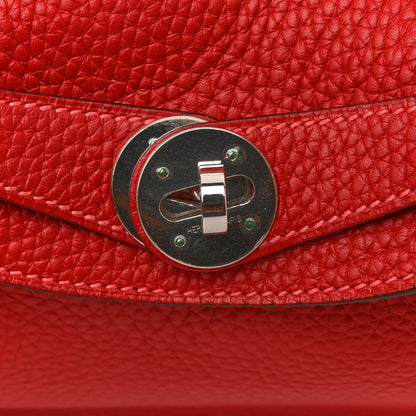 Hermes Taurillon Clemence Verso Lindy 26 Rouge Casaque Bougainvillea 11 of 14