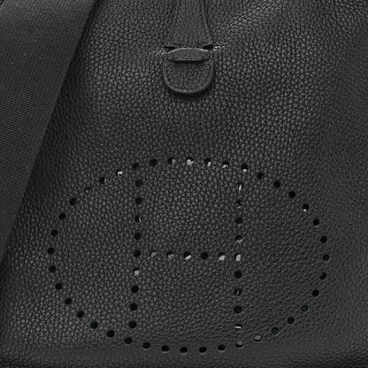 Hermes Taurillon Clemence Evelyne III PM Black 7 of 9