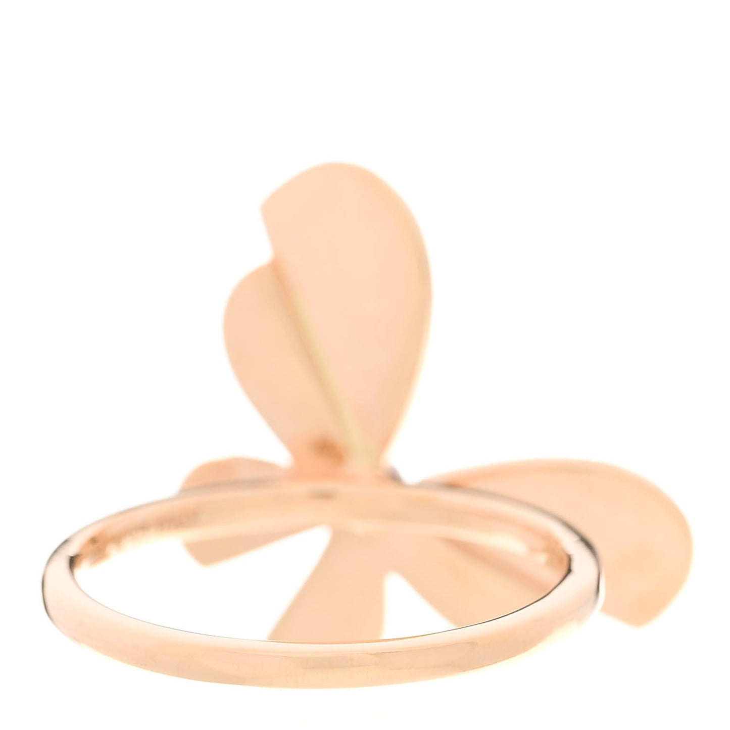 18K Rose Gold Sterling Silver Return to Tiffany Love Bugs Butterfly Ring 52 6