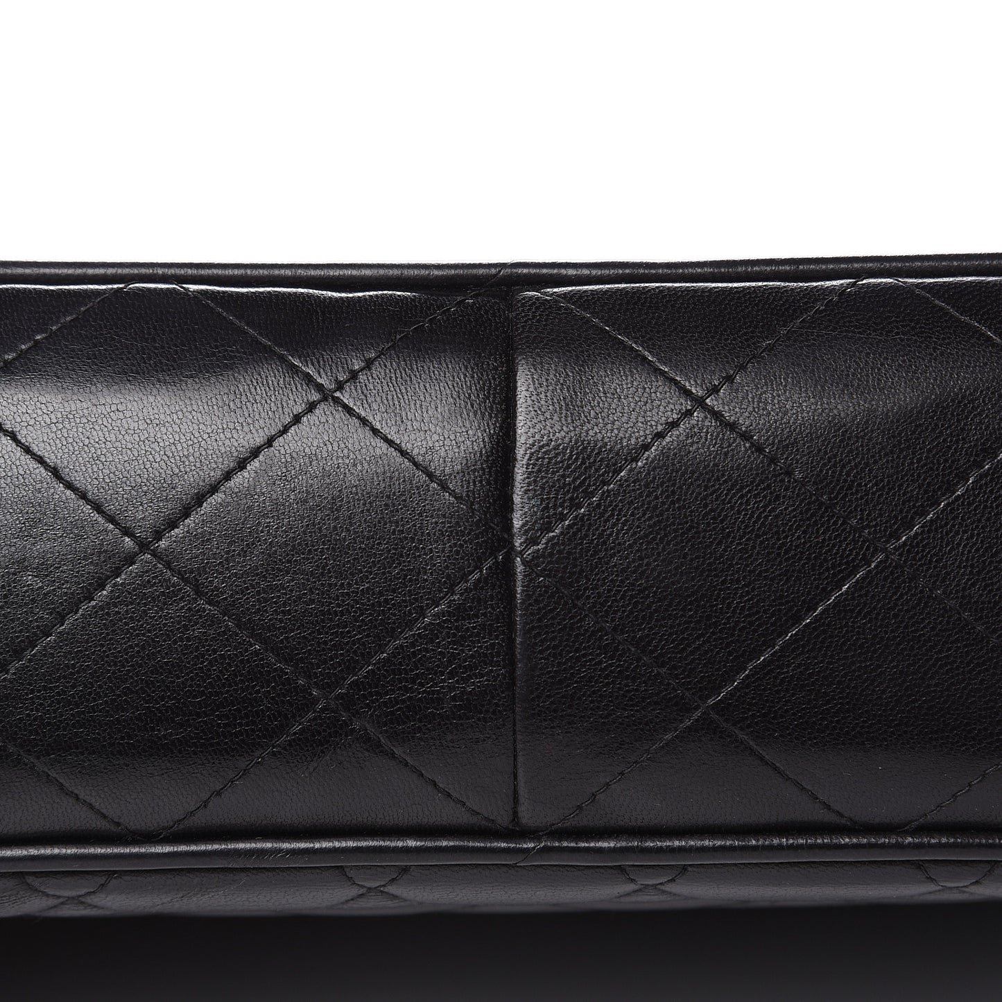 Lambskin Quilted Jumbo Single Flap Black