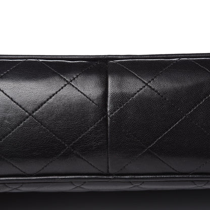 Chanel Lambskin Quilted Jumbo Single Flap Black 11 of 21