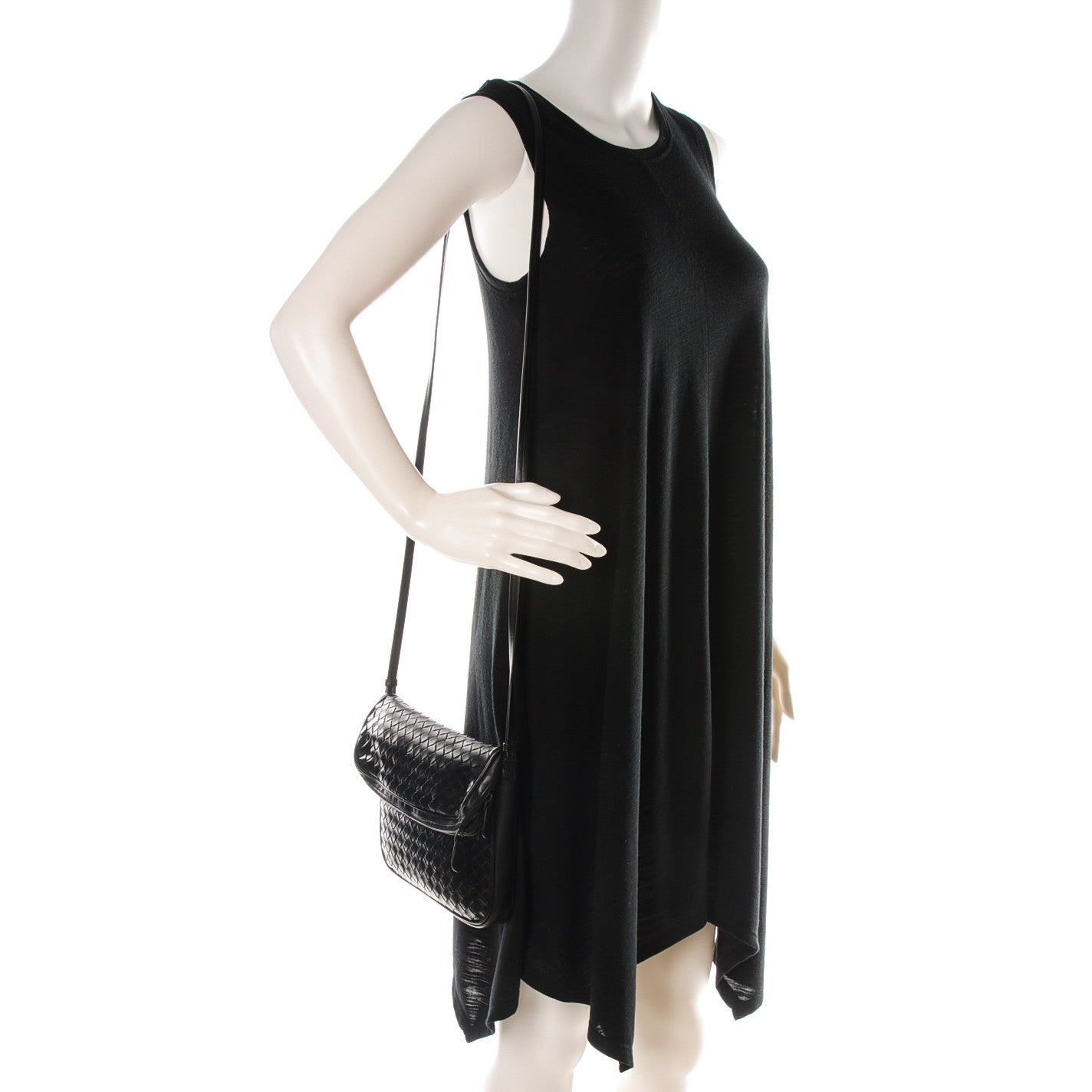 Bottega Veneta Nappa Intrecciato Flap Crossbody Nero Black 2 of 7