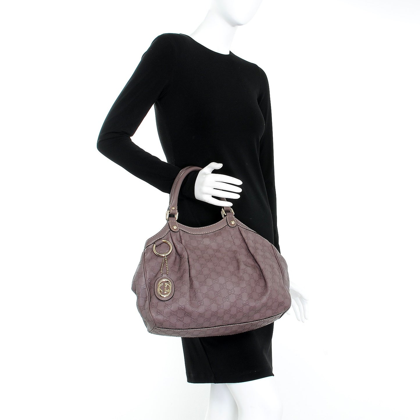 Guccissima Signature Medium Sukey Tote New Mauve
