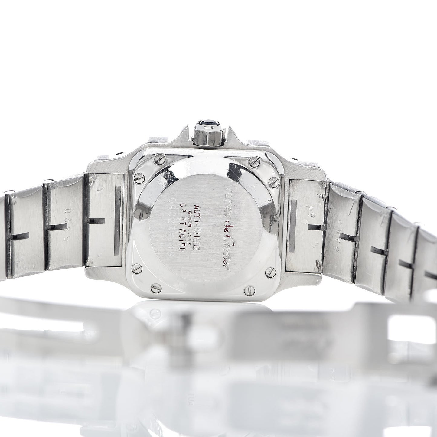 Stainless Steel 18K Yellow Gold 24mm Santos De Cartier Galbee Automatic Watch