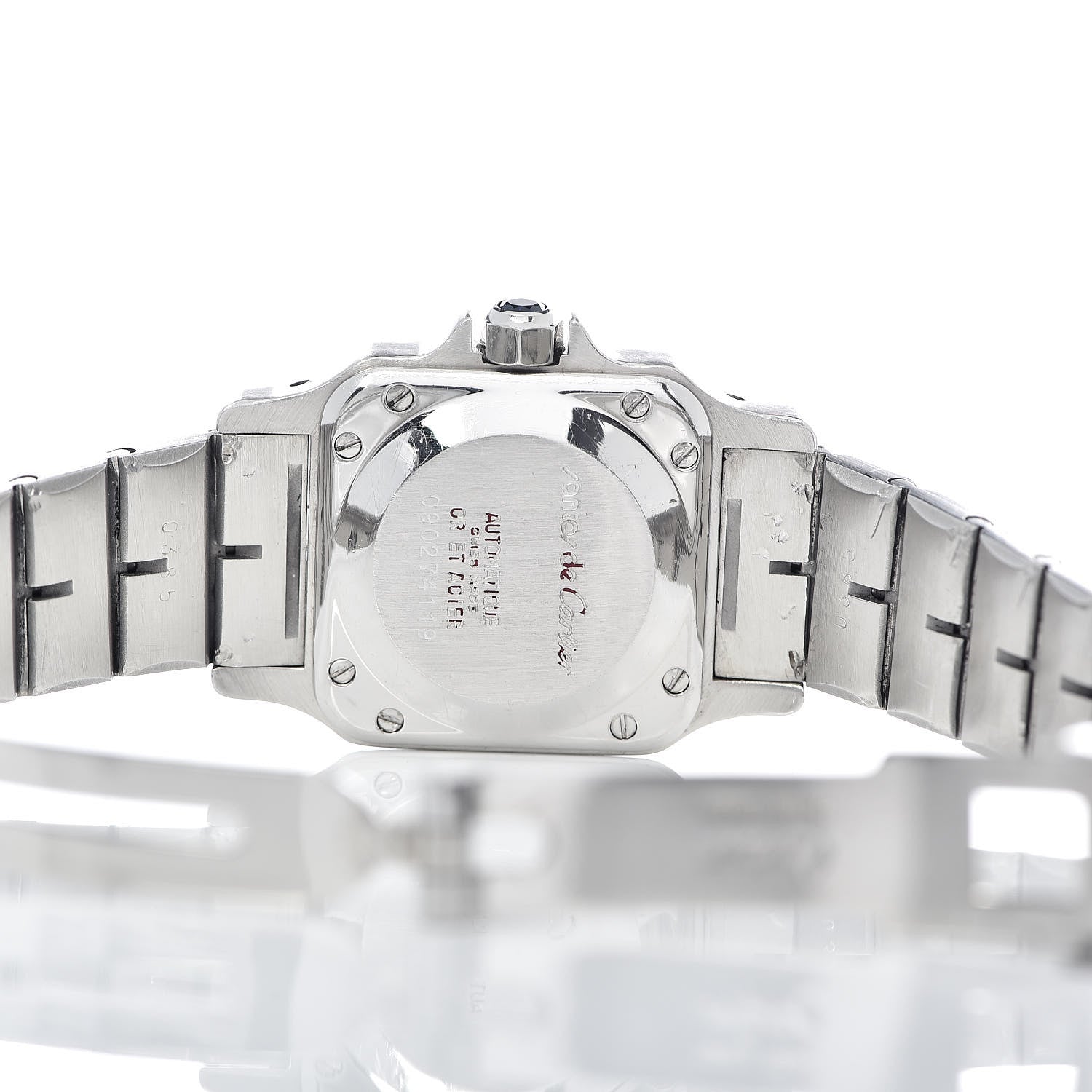Cartier Stainless Steel 18K Yellow Gold 24mm Santos De Cartier Galbee Automatic Watch 5 of 7
