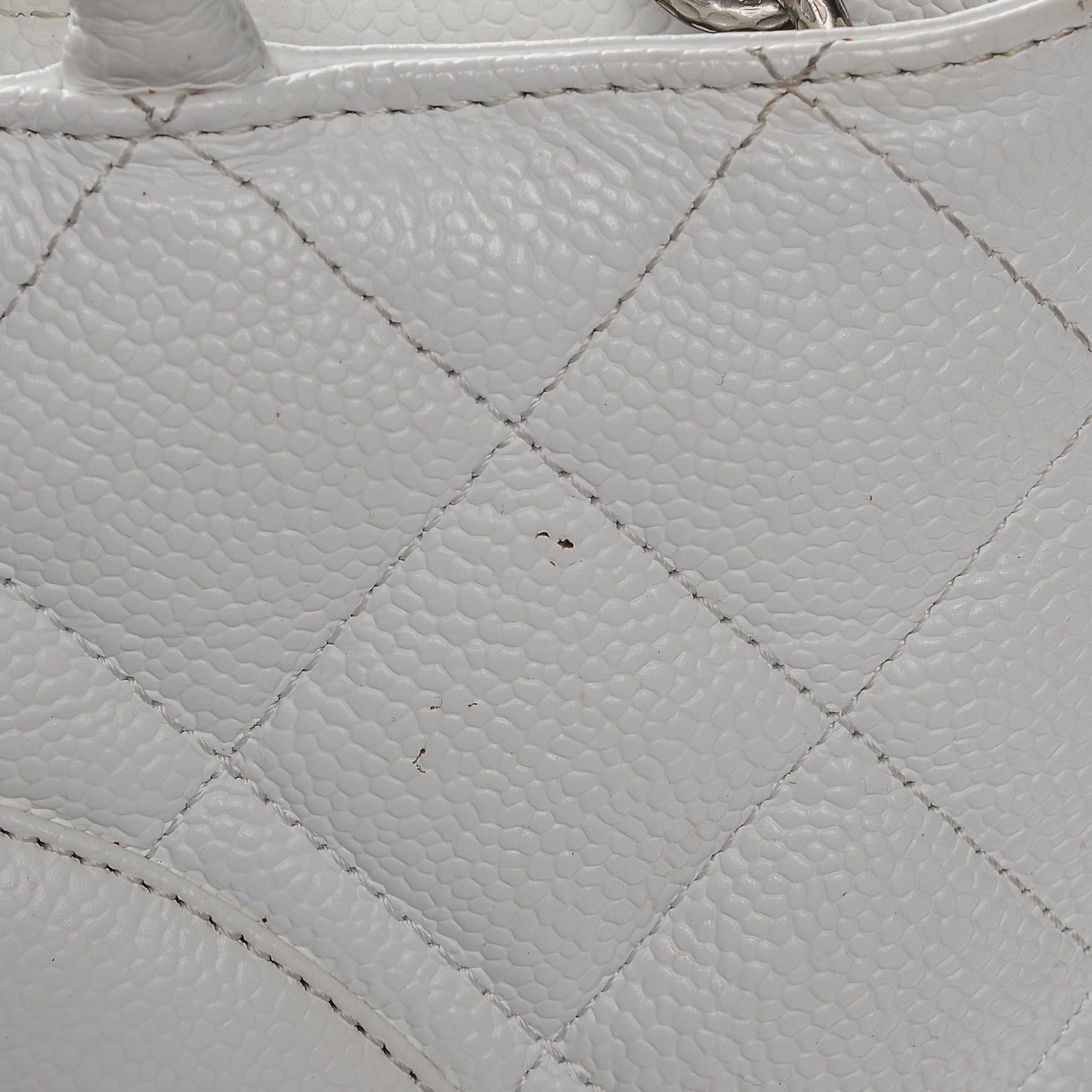Chanel Caviar Quilted Medallion Tote White 10 of 12
