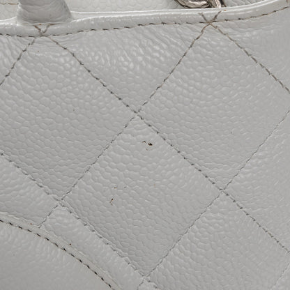 Chanel Caviar Quilted Medallion Tote White 10 of 12