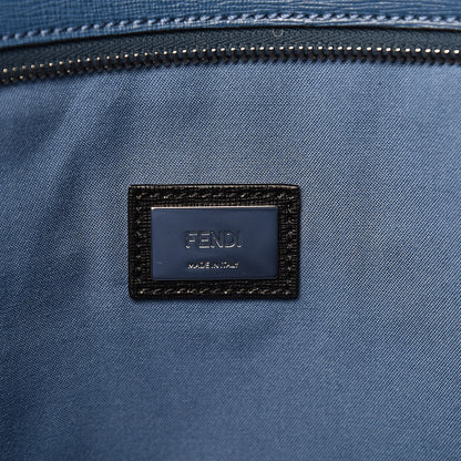 Fendi Vitello Elite Cuoio Monster Buggies Medium Roll Tote Black Multicolor Blue Cobalto 6 of 12