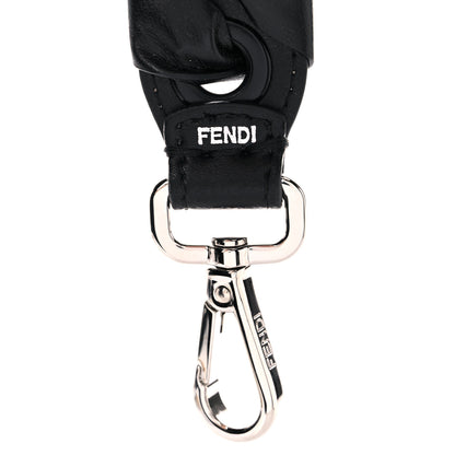 Fendi Vitello Liberty Shiny Nappa Lace Up Bow Mini Strap You Black 5 of 7