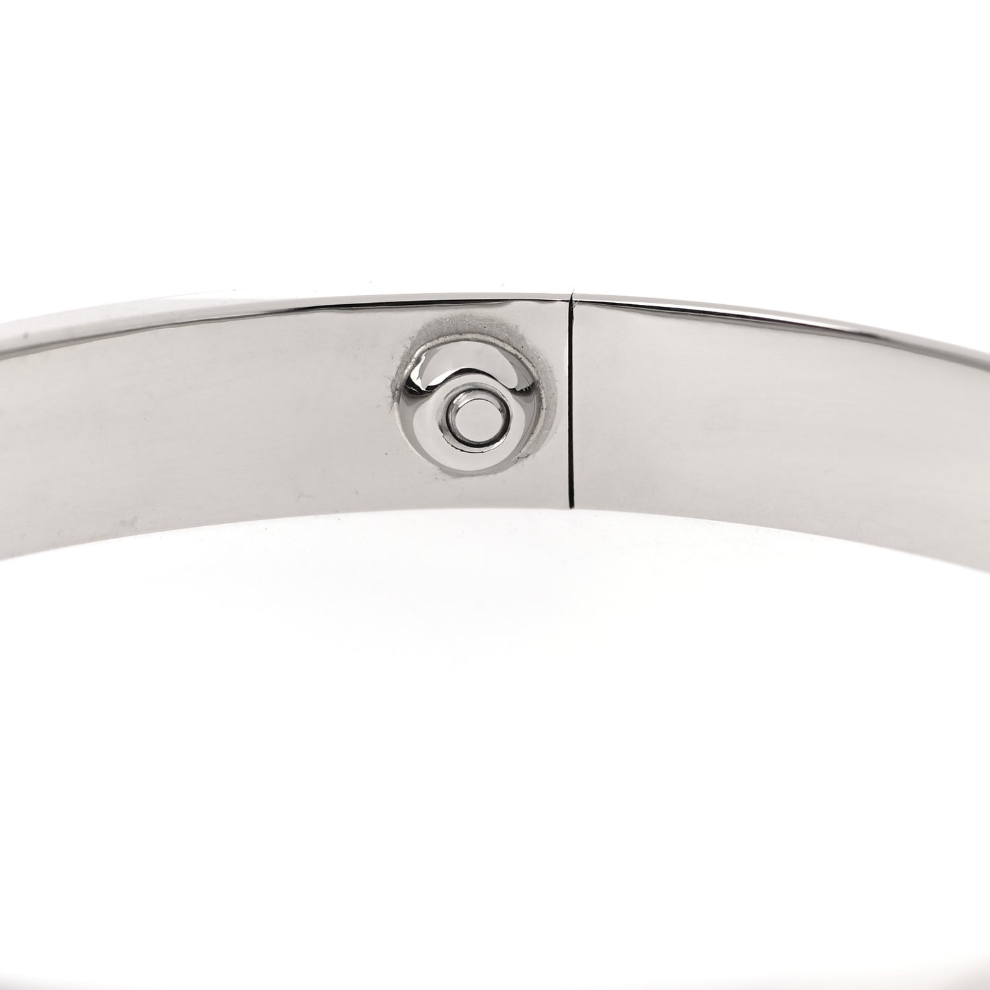 18K White Gold LOVE Bracelet 17