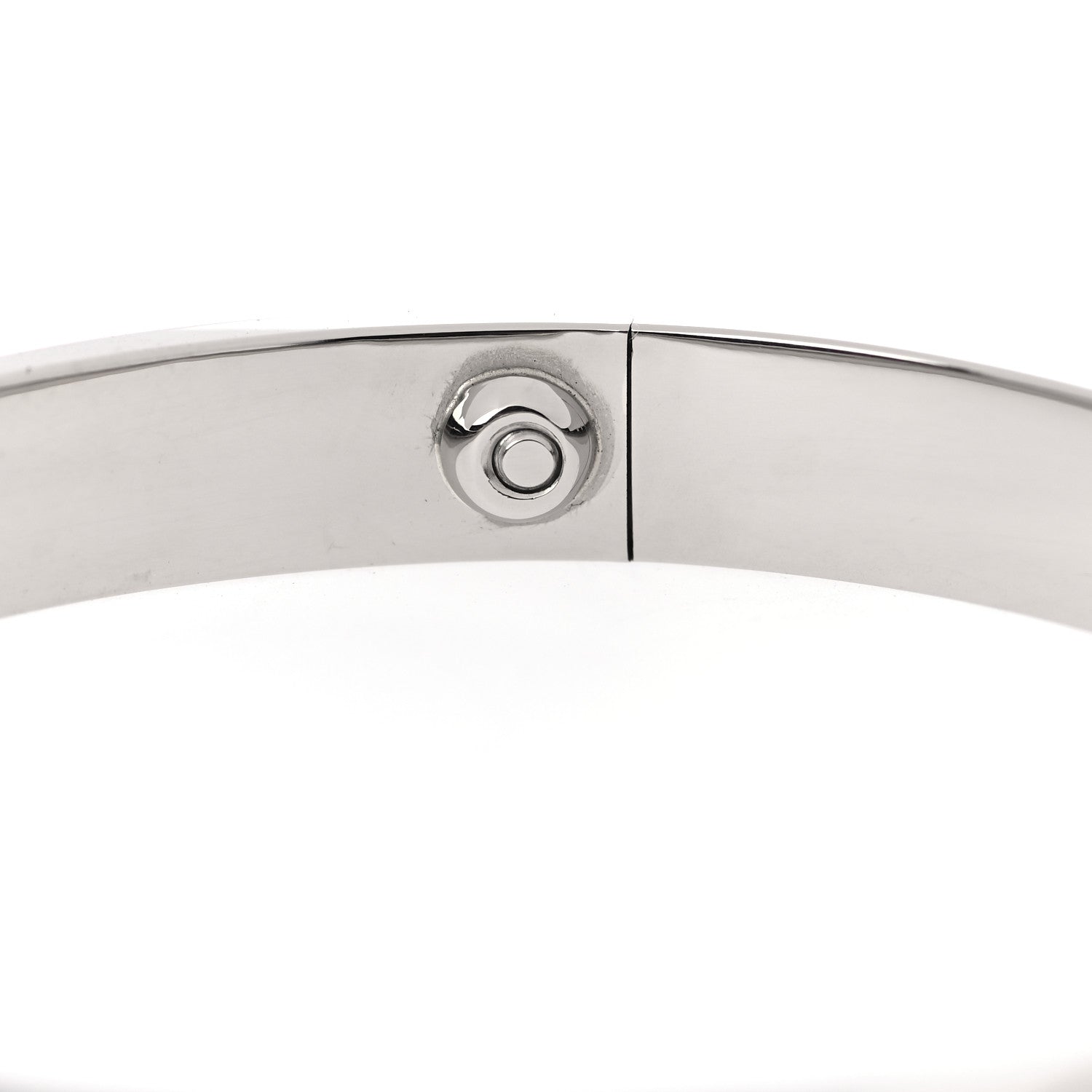 Cartier 18K White Gold LOVE Bracelet 17 6 of 7