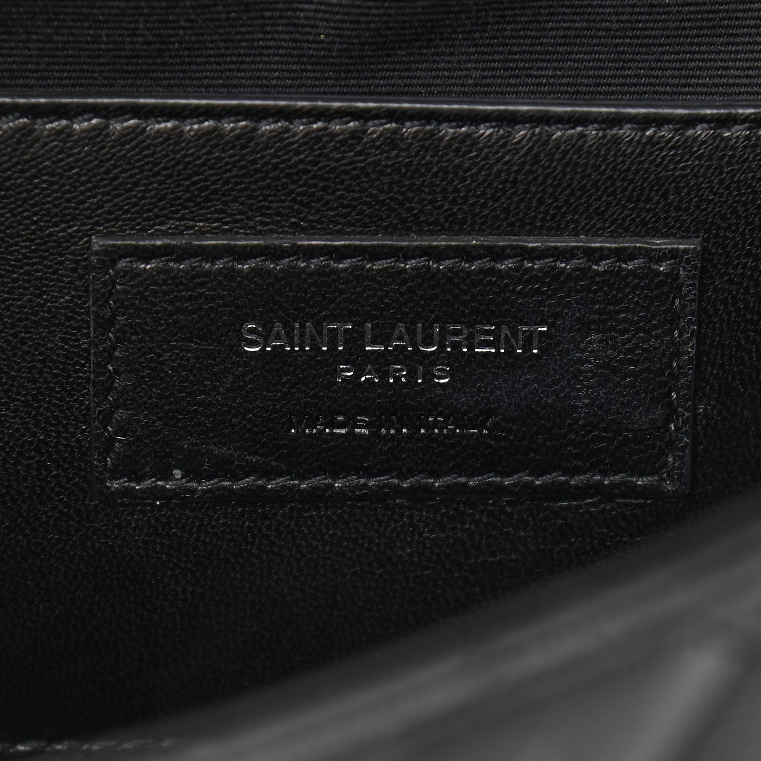 Saint Laurent Sheepskin Tri-Quilt Monogram Medium College Bag Black 6 of 11
