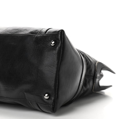 Chanel Lambskin East West Soho Shopper Black 10 of 10