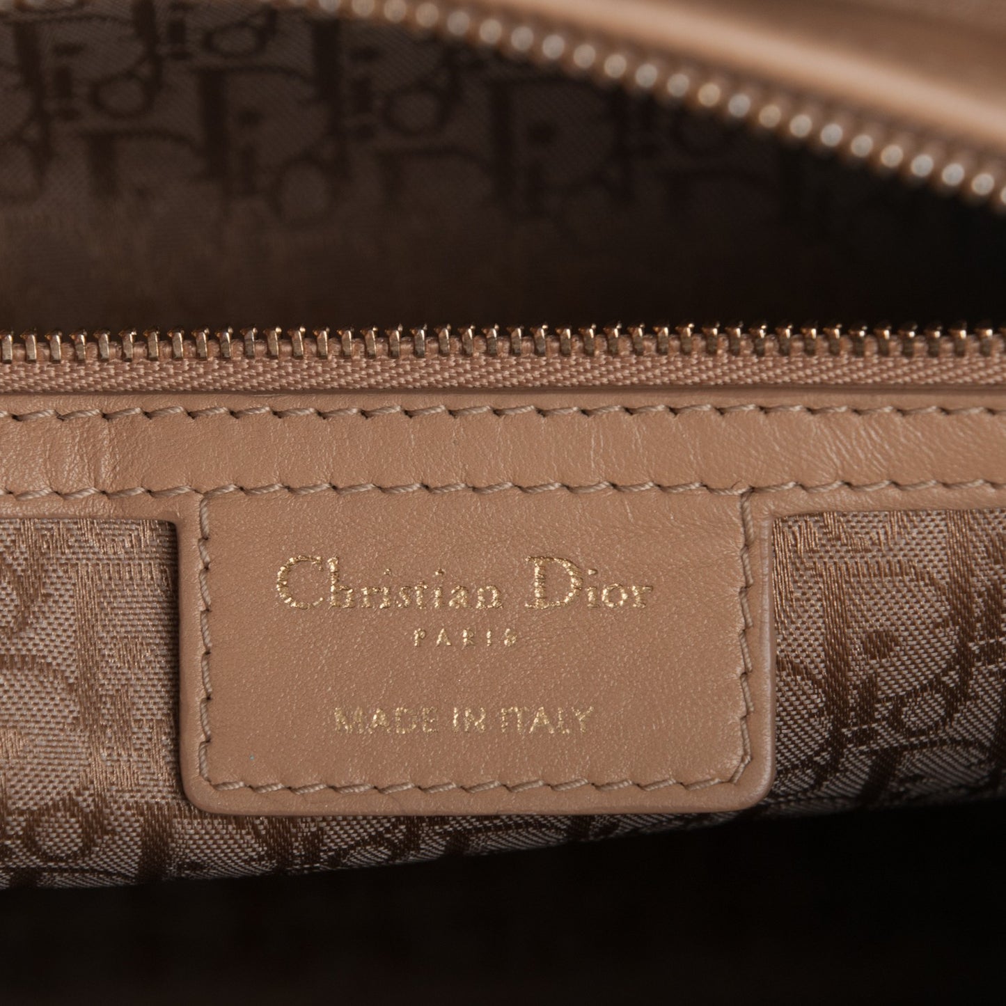 Lambskin Cannage Large Lady Dior Beige