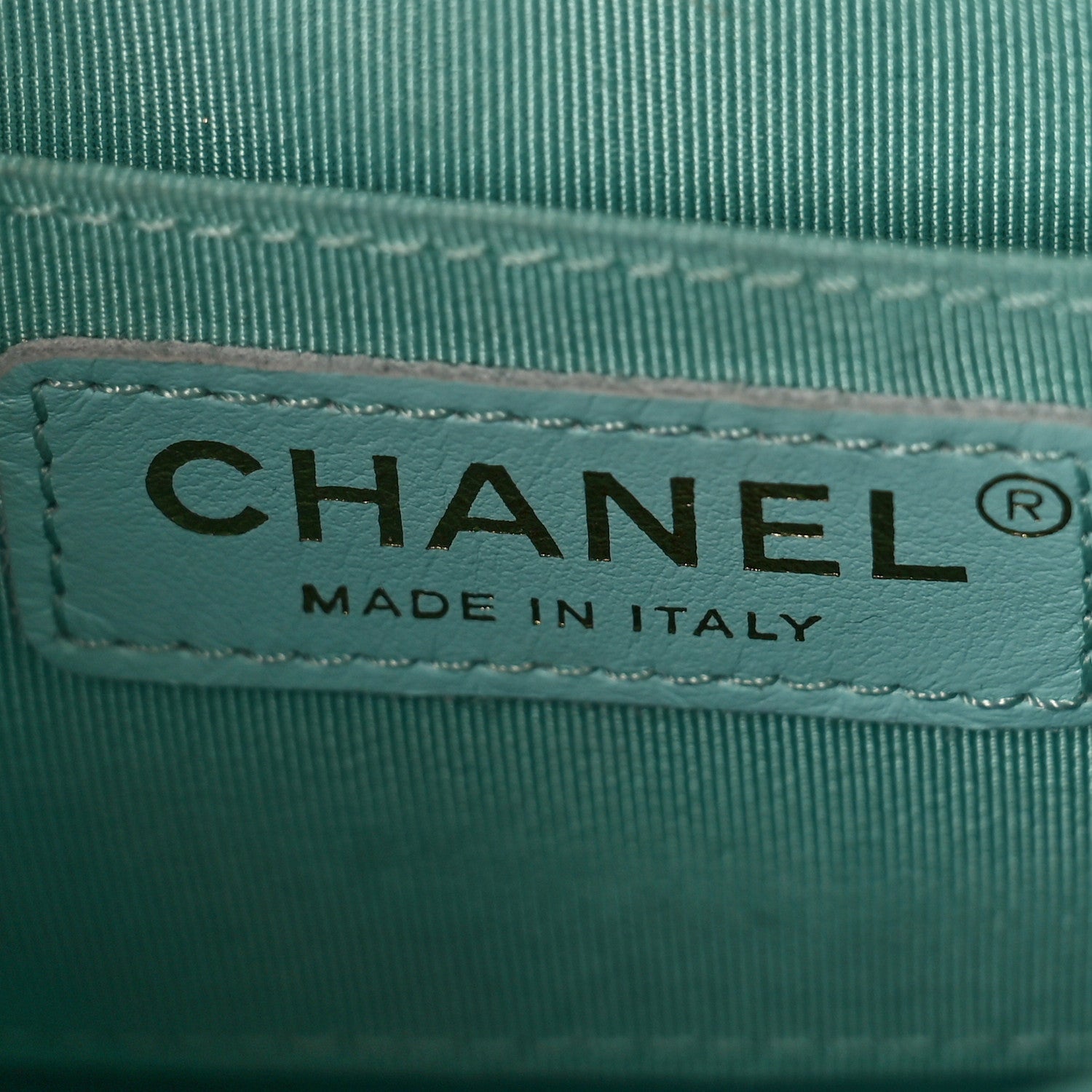 Chanel Lambskin Quilted Small Circular Handle Bag Blue 5 of 9