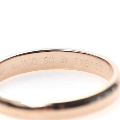 Cartier 18K Pink Gold 3.5mm 1895 Wedding Band Ring 60 9 5 of 7