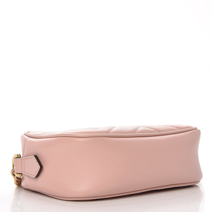 Gucci Calfskin Matelasse Mini GG Marmont Chain Shoulder Bag Perfect Pink 12 of 16
