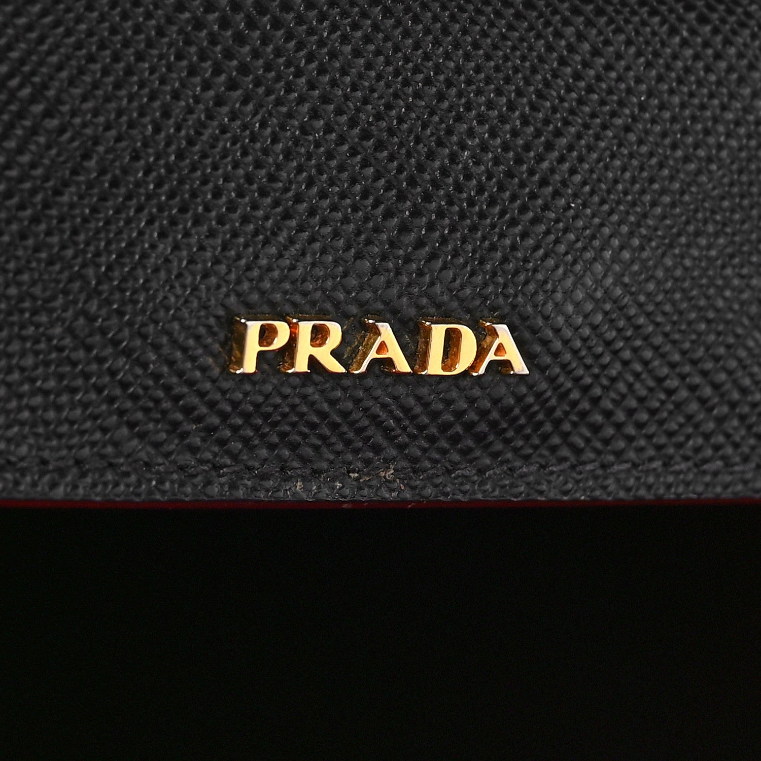 Prada Saffiano Cuir Medium Double Bag Black Fuoco 6 of 9