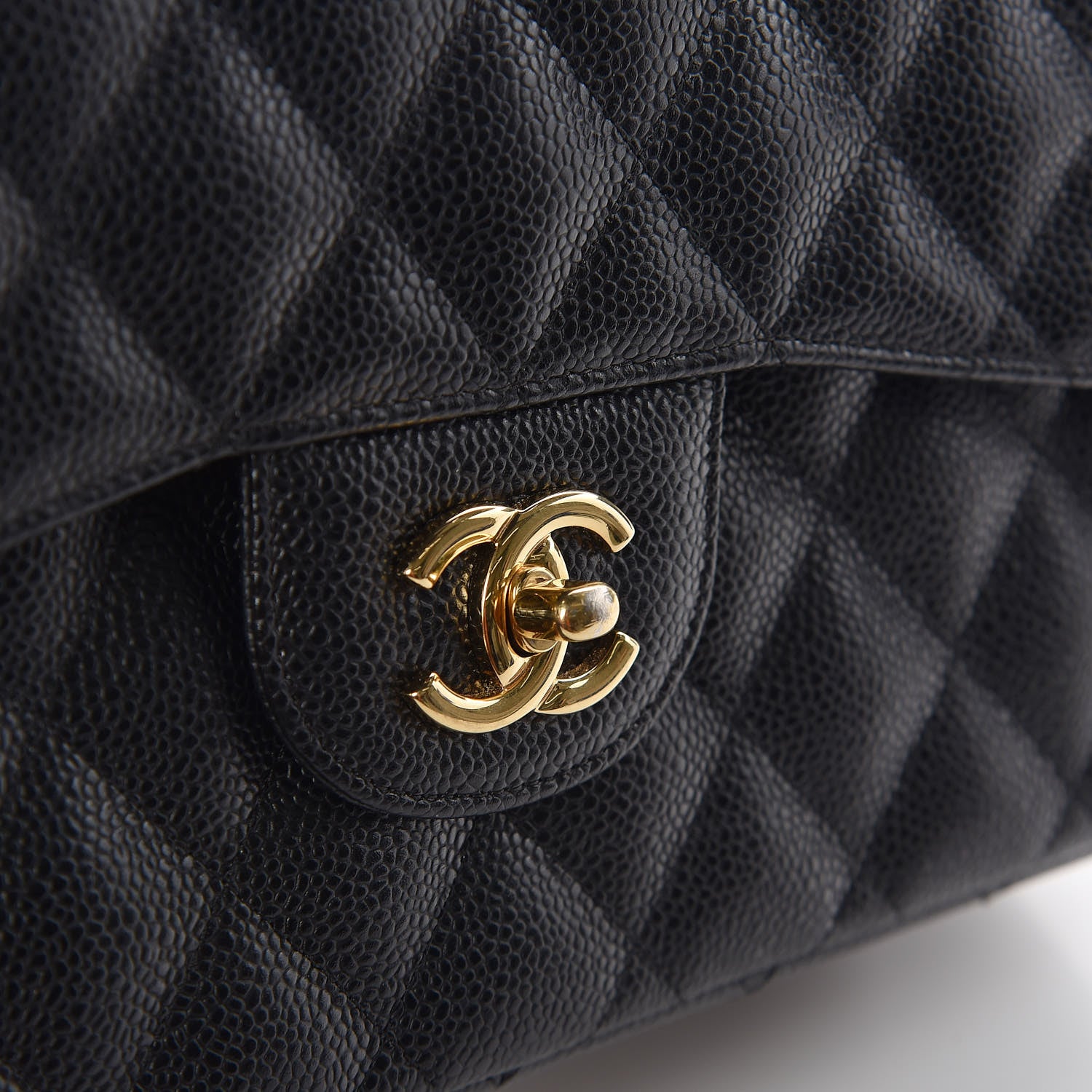 Chanel Caviar Quilted Jumbo Double Flap Black 10 of 10