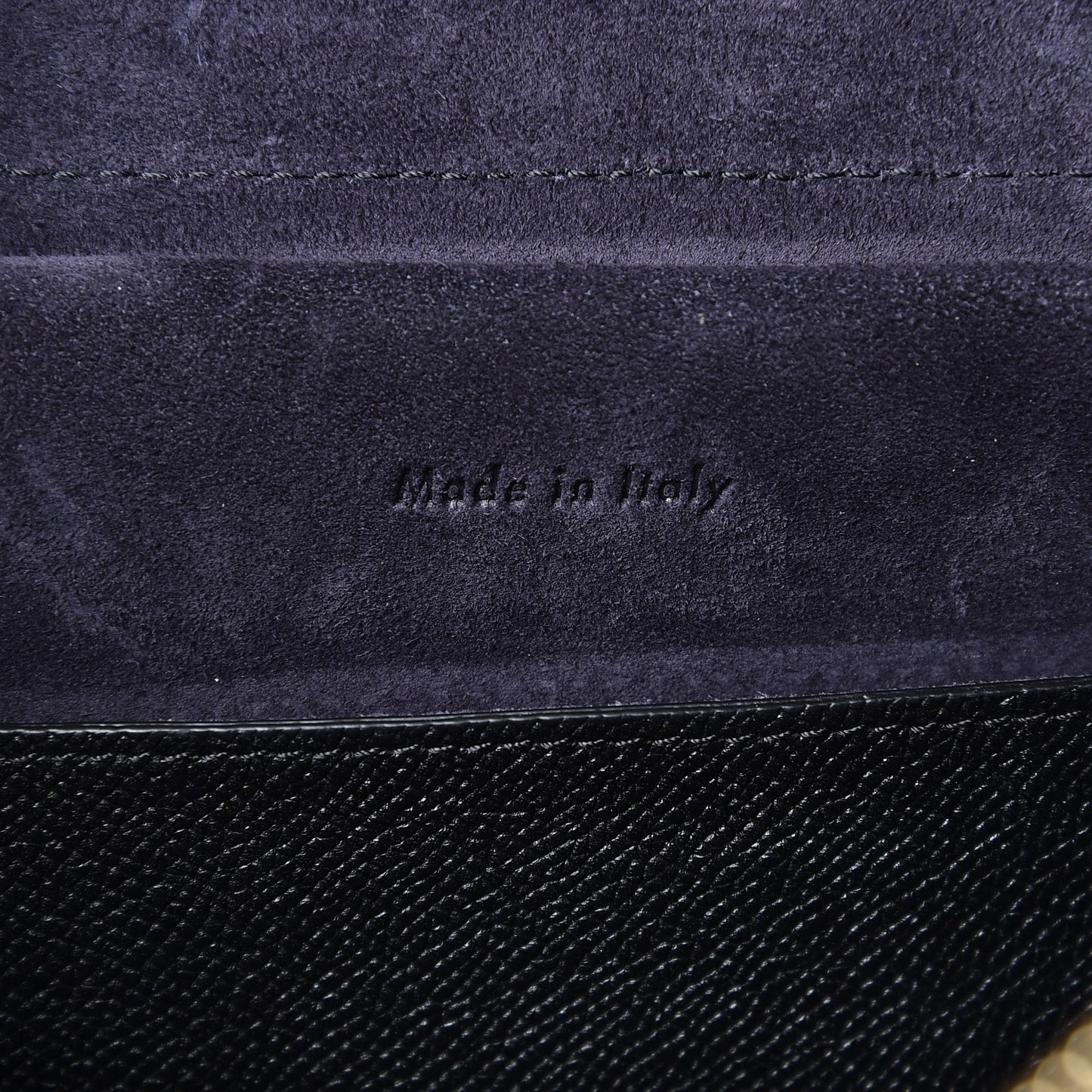 Grained Calfskin Micro Belt Bag Black