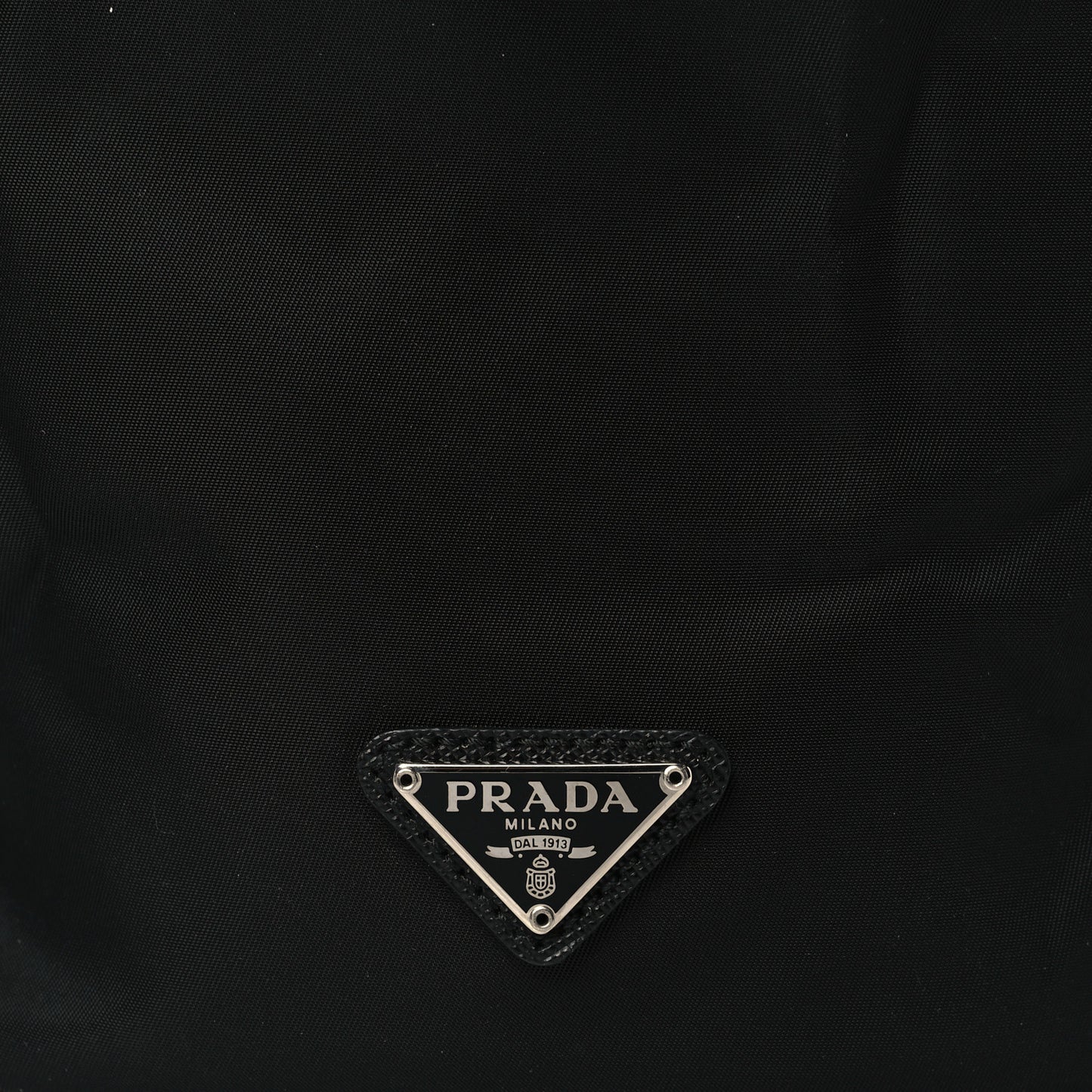 Nylon Vela Drawstring Wristlet Pouch Black