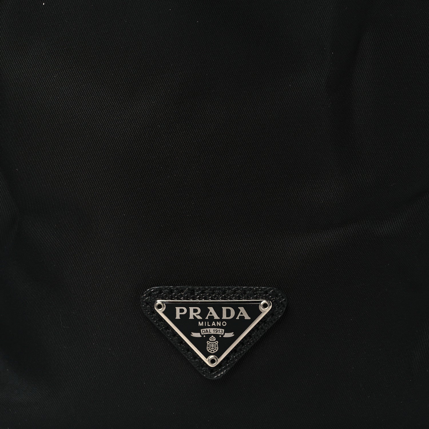 Prada Nylon Vela Drawstring Wristlet Pouch Black 8 of 8