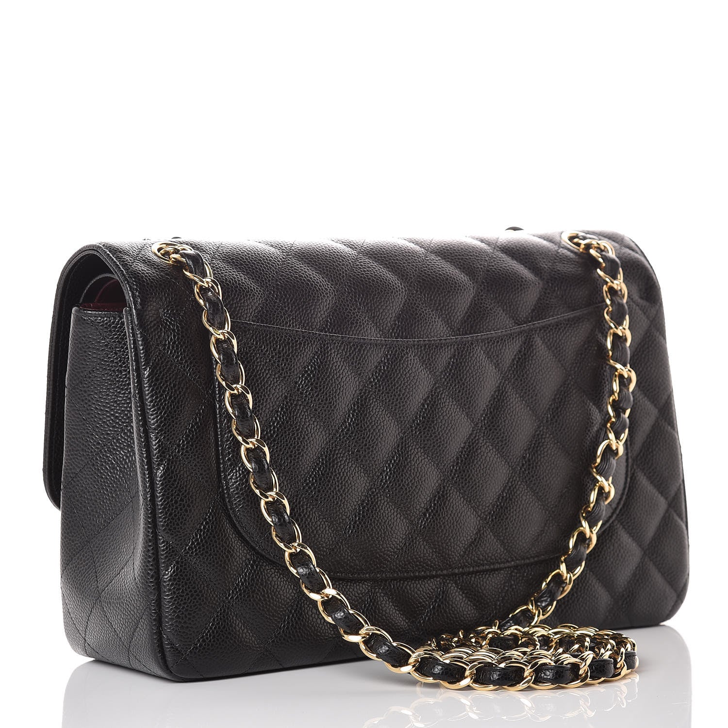 Chanel Caviar Quilted Jumbo Double Flap Black 4 of 10