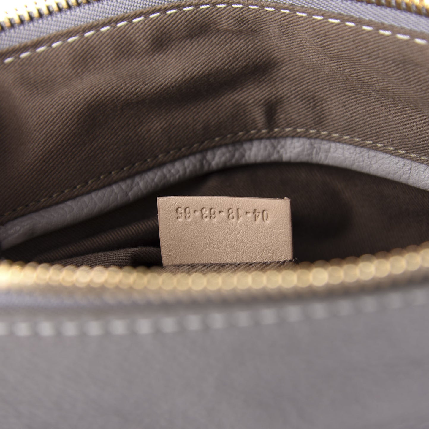 Calfskin Small Marcie Satchel Cashmere Grey