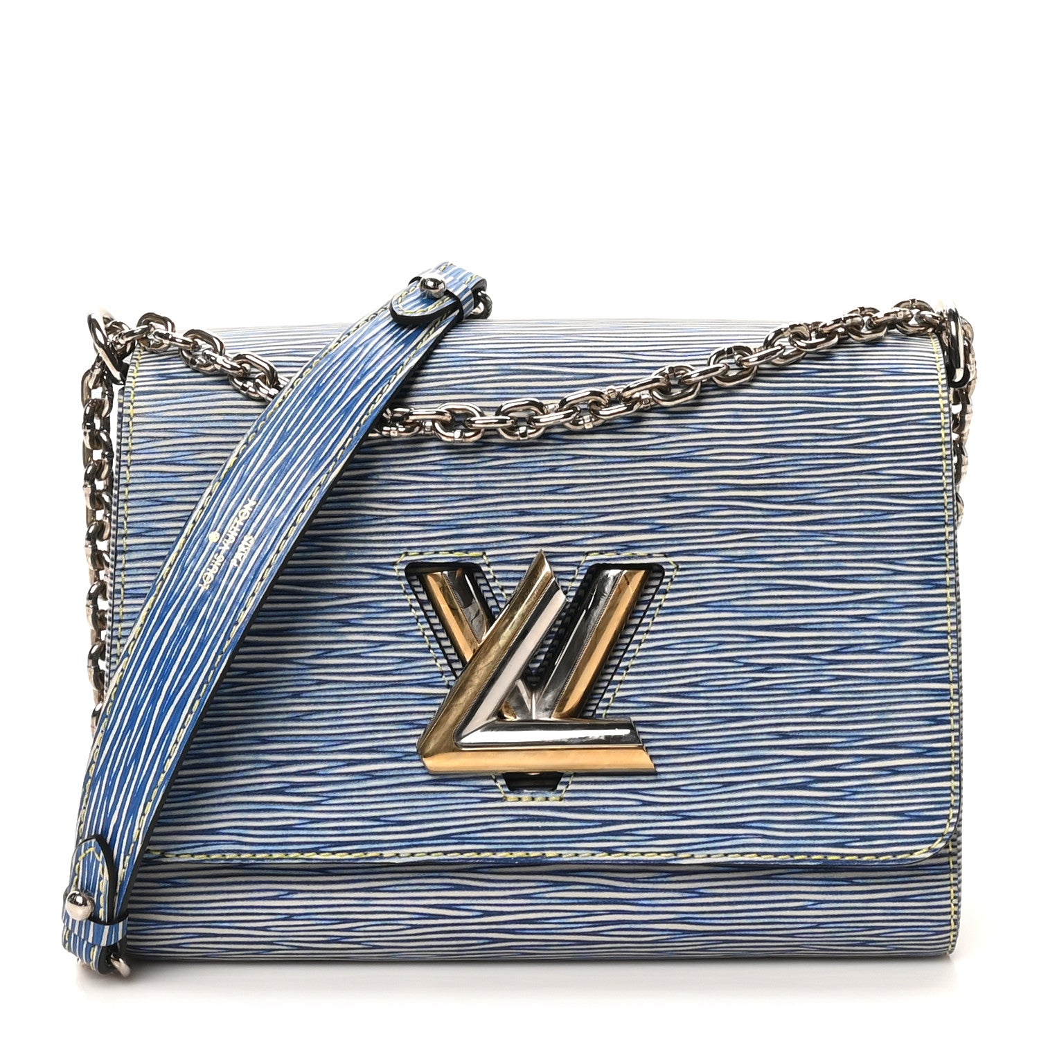 Louis Vuitton Epi Twist Shoulder Bag MM Denim Light 1 of 10