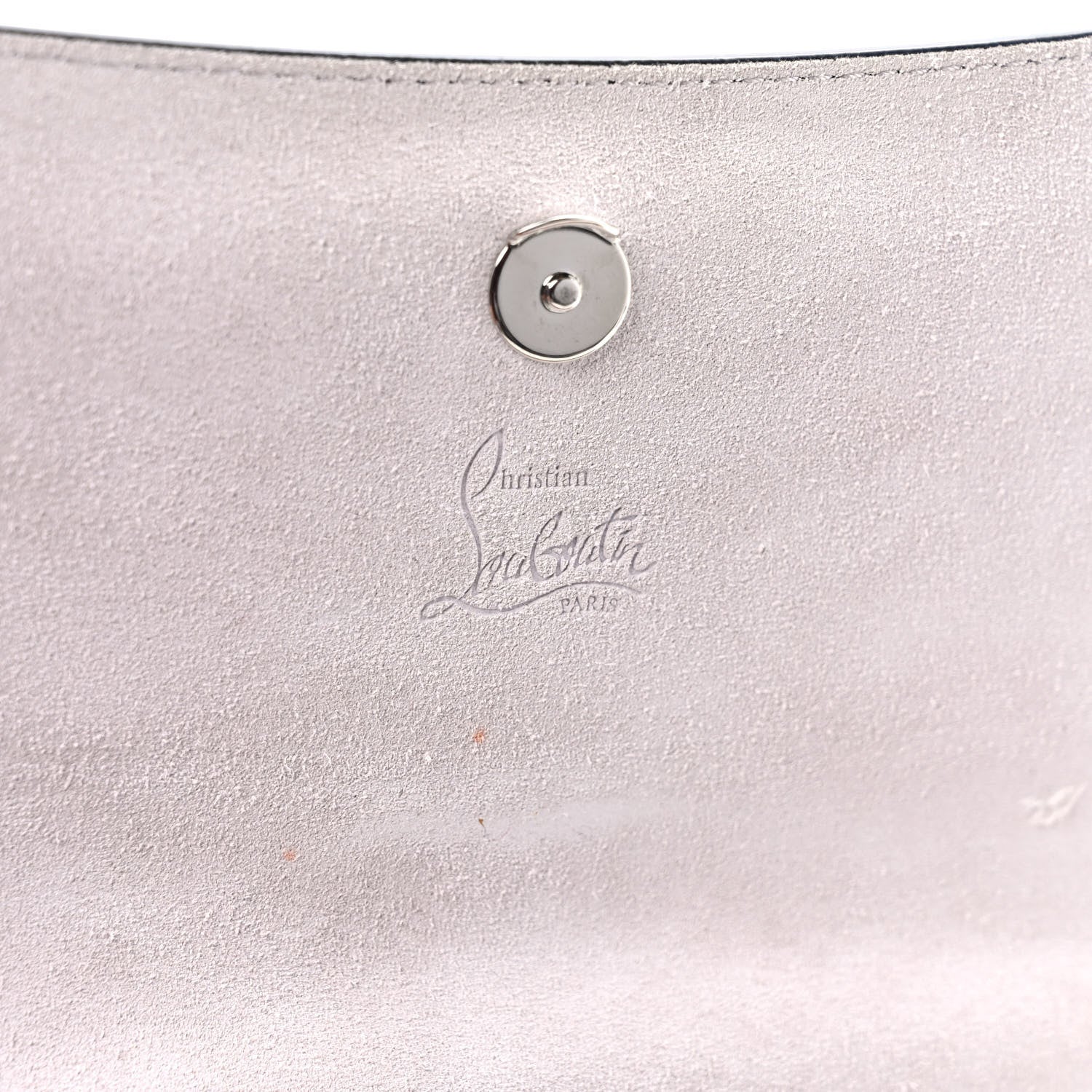 Christian Louboutin Patent Degraloubi RubyLou Clutch Snow Black 6 of 9