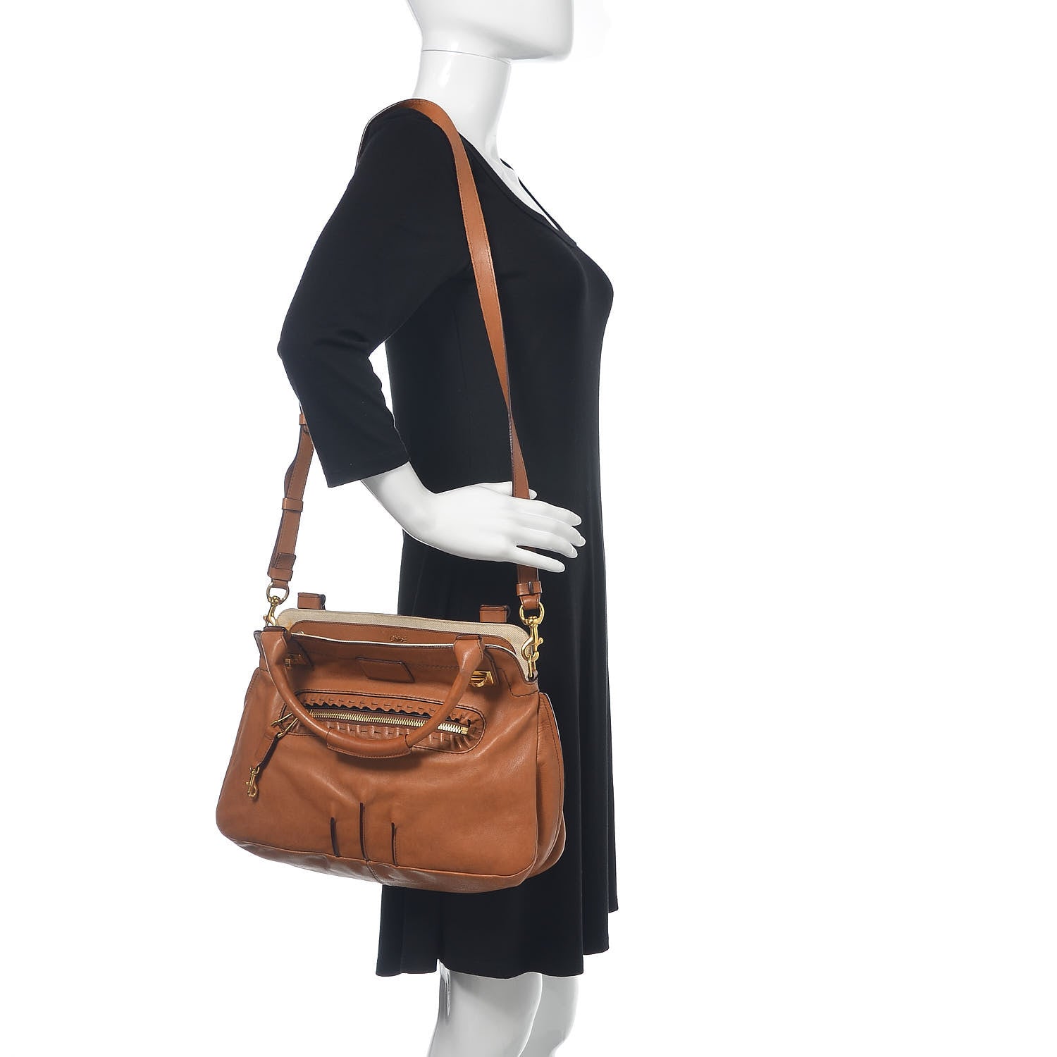 Chloe Calfskin Shoulder Bag Brown 2 of 20