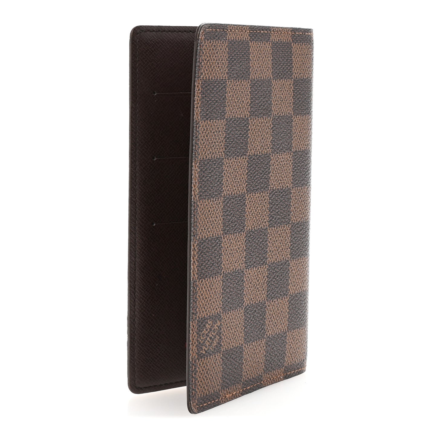 Damier Ebene Checkbook Cover Wallet