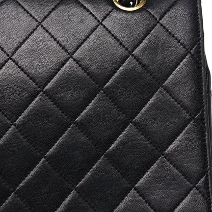 Chanel Lambskin Quilted Medium Single Flap Black 10 of 15