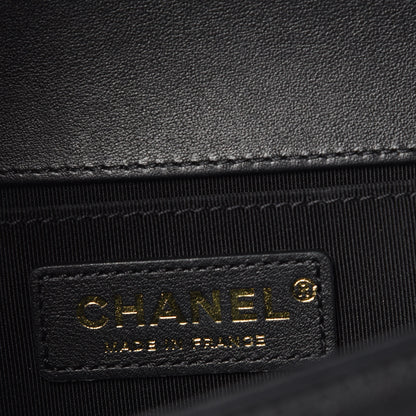Chanel Lambskin Quilted Medium Boy Flap Black 6 of 12