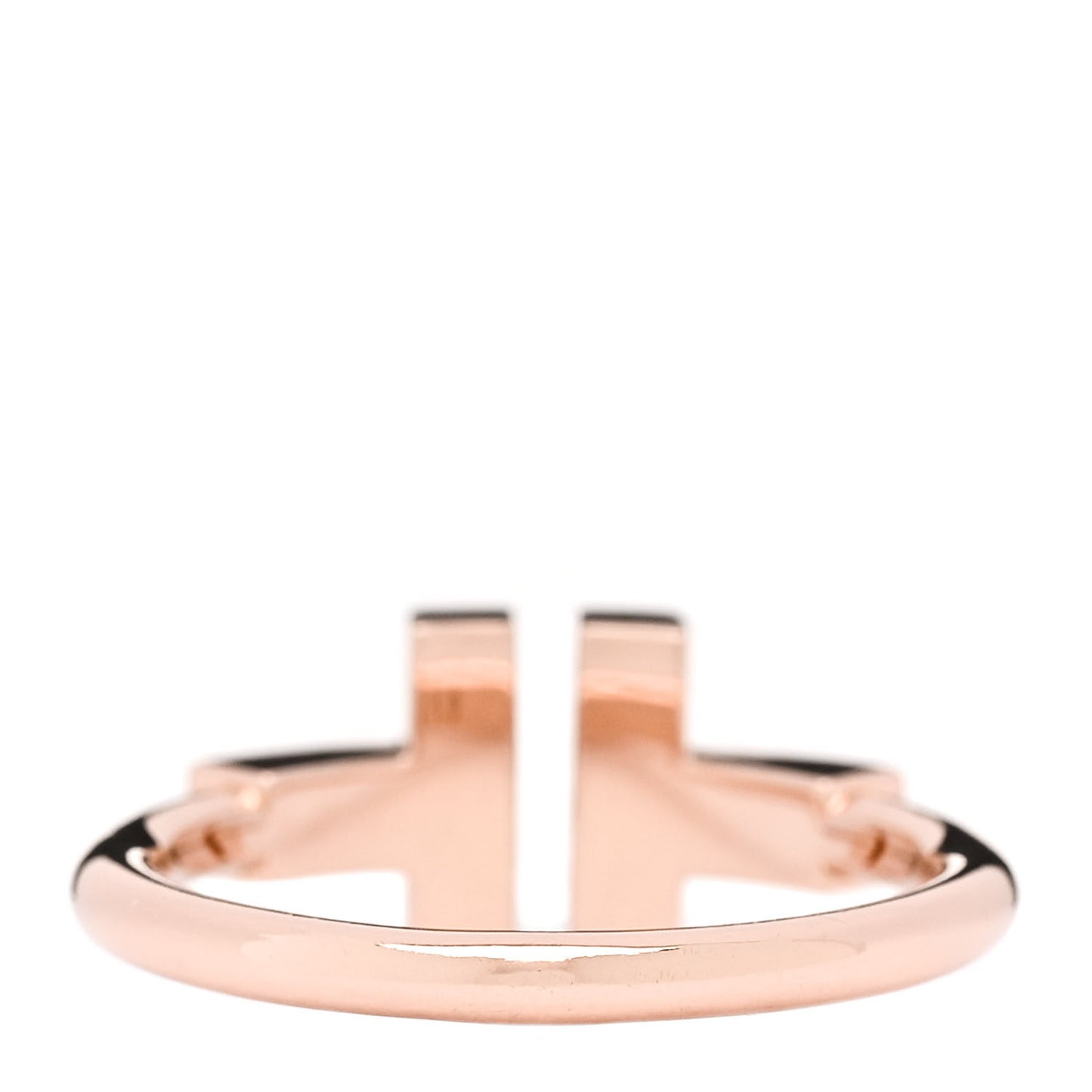 18K Rose Gold Diamond Mother of Pearl T Wire Ring 52 6