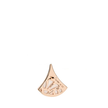 Bulgari 18K Rose Gold Diamond Mother of Pearl Divas' Dream Stud Earrings 4 of 5