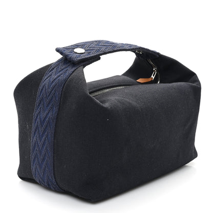 Hermes Canvas Large Bride-A-Brac Pouch Bleu Nuit 3 of 7