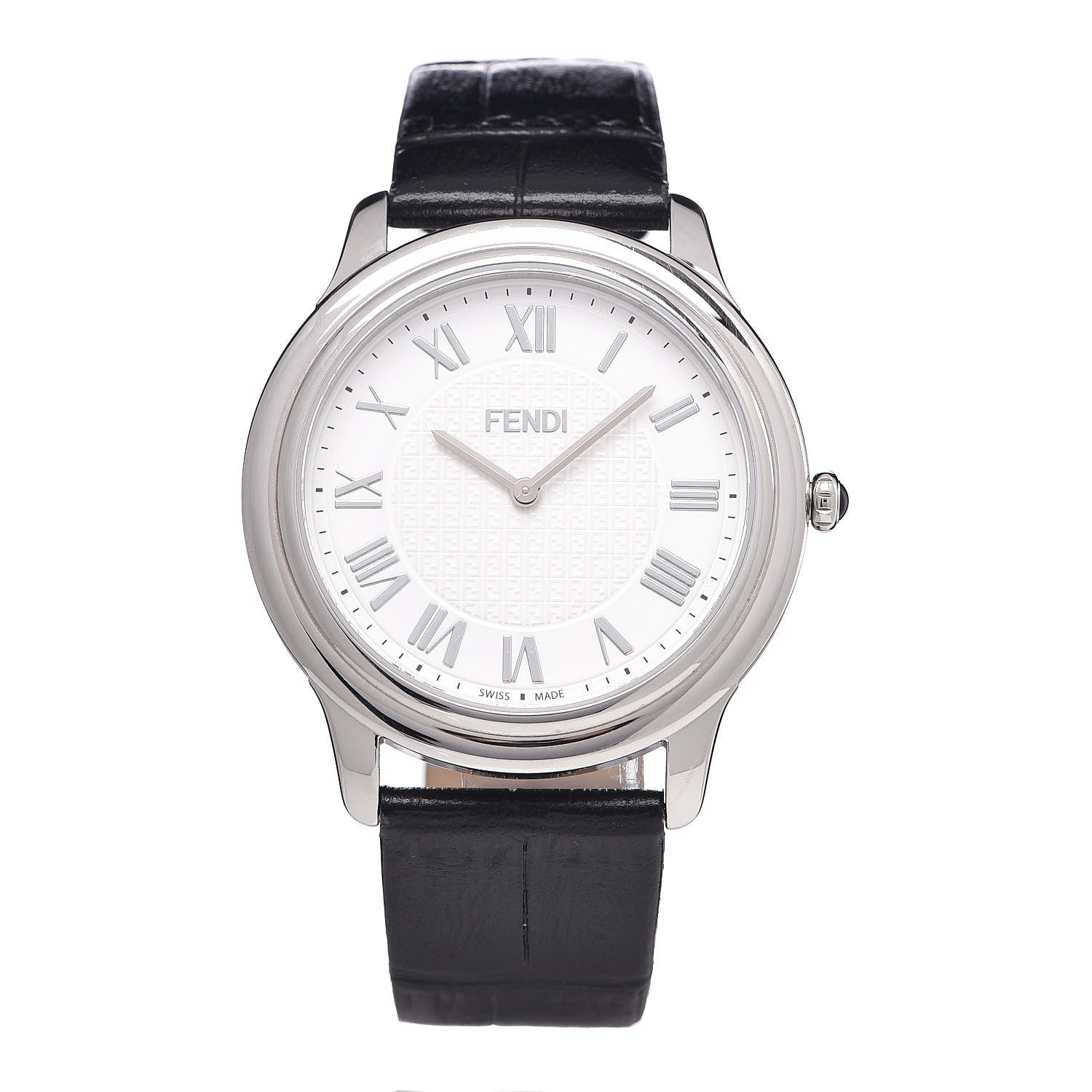 Fendi Stainless Steel Alligator 40mm Classico Quartz Watch 1 of 9