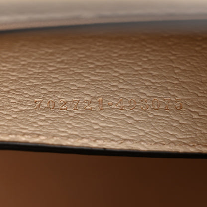 Gucci Textured Dollar Calfskin Web Small Diana Tote Bag Mystic White 7 of 11