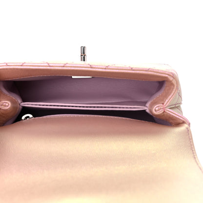 Chanel Iridescent Caviar Quilted Extra Mini Coco Handle Flap Light Pink 5 of 10