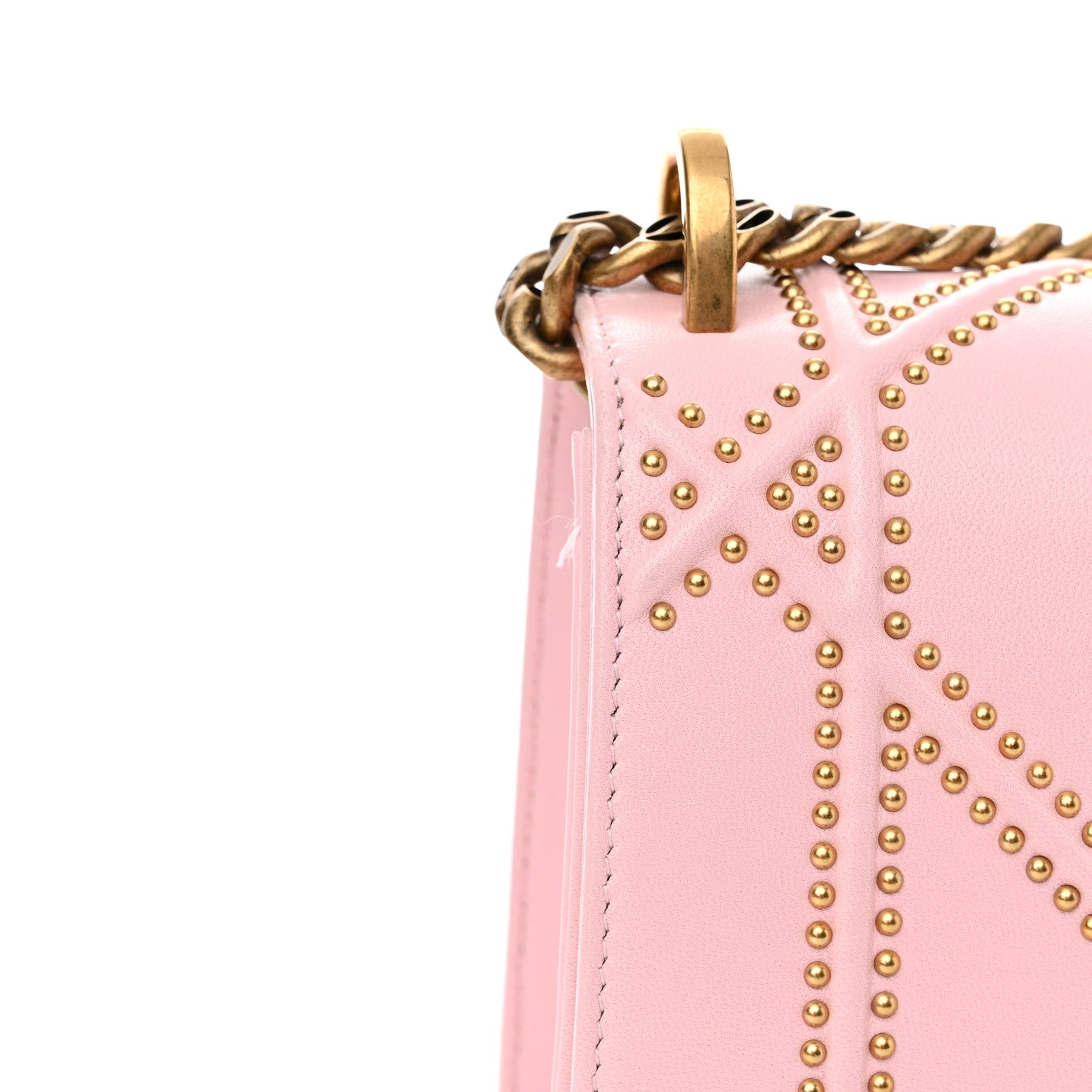 Christian Dior Lambskin Studded Small Diorama Flap Bag Baby Pink 11 of 11