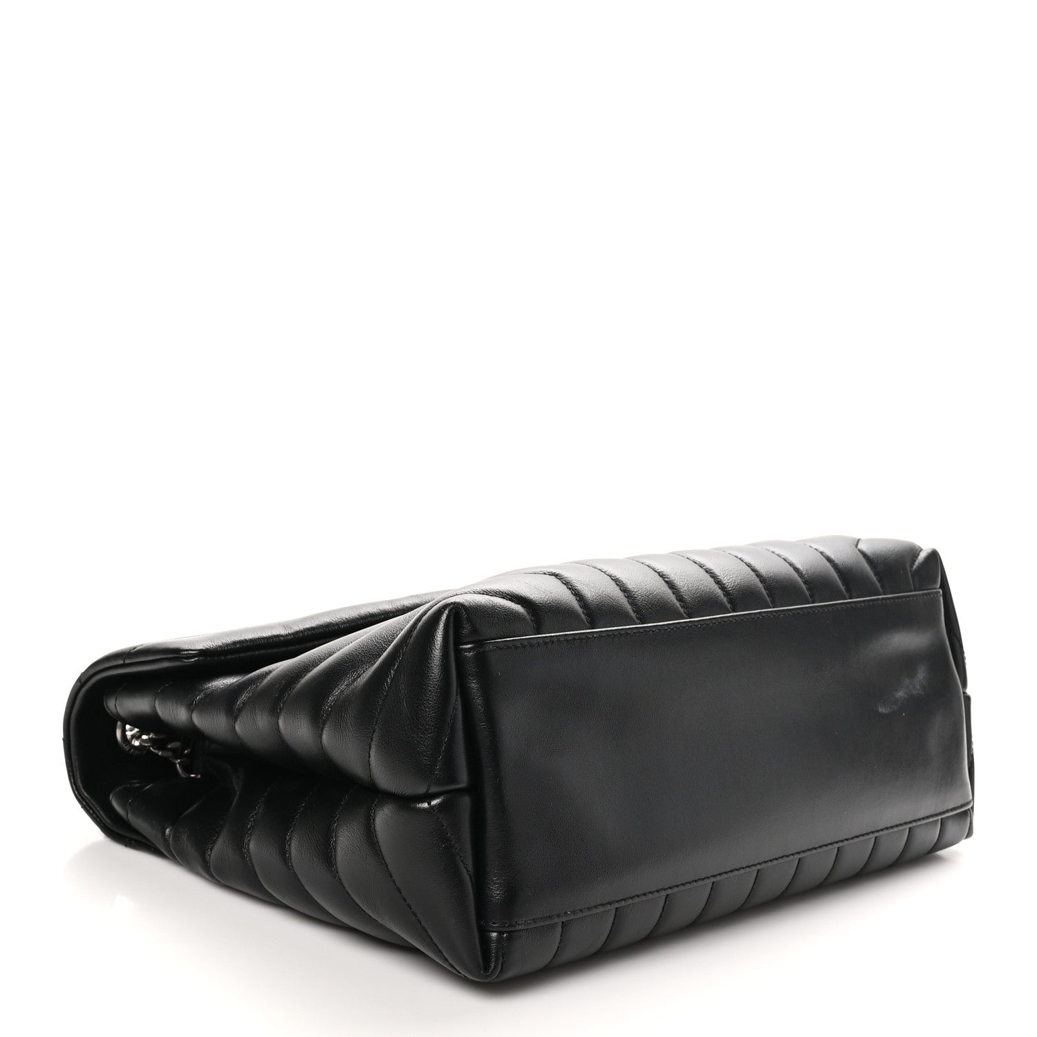 Saint Laurent Calfskin Y Quilted Monogram Medium Loulou Chain Satchel Black 4 of 12