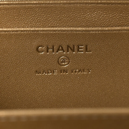 Chanel Lambskin Quilted CC Pearl Crush Camera Case Black 6 of 9