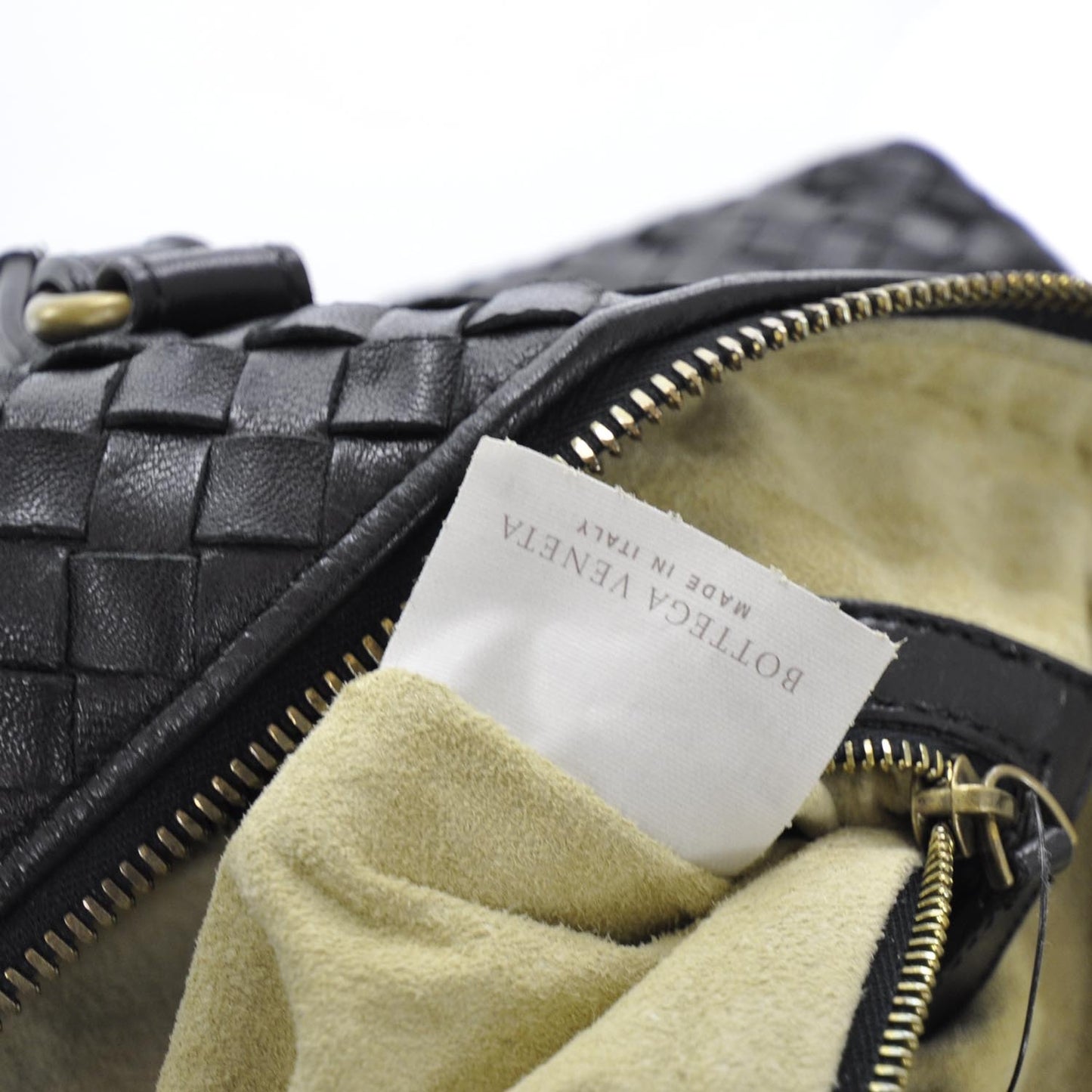 Nappa Intrecciato Convertible Bag Nero Black